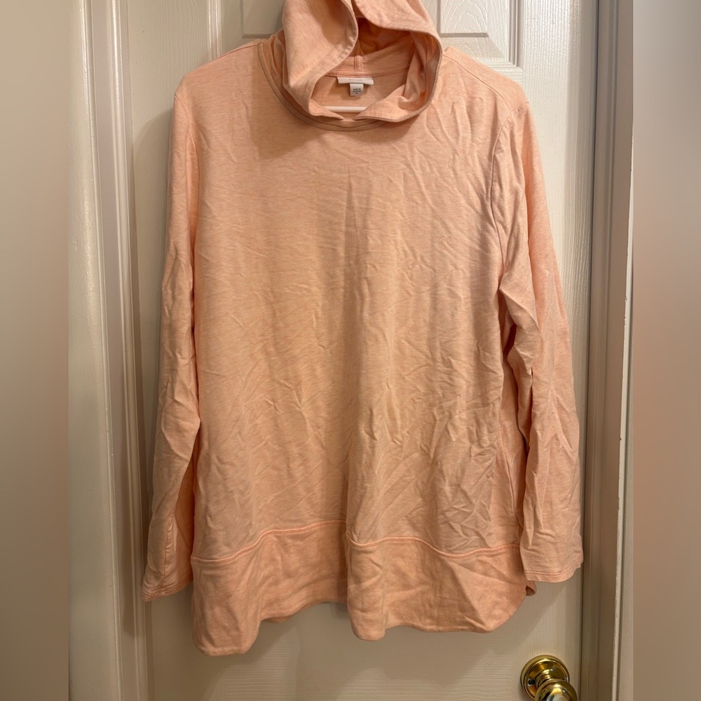 J. Jill Light Pink Long Sleeve Hoodie